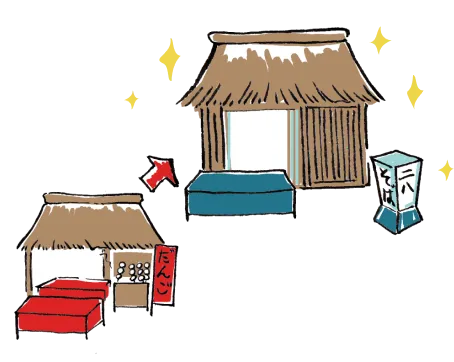 「居抜き物件」でコストを抑えてお店を始められます!